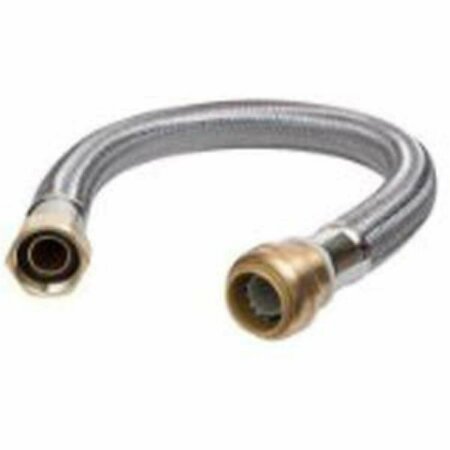 ADITIVOS 18 in. Stainless Steel Braided Water Heater Connector AD3262189